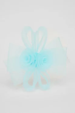 Quiz Flower Clip Fascinator Aqua Discount