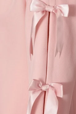 Quiz Bow Sleeve Blazer Dress Baby Pink Hot