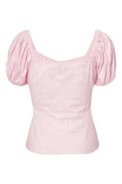Quiz Baby Pink Button Front Top Outlet