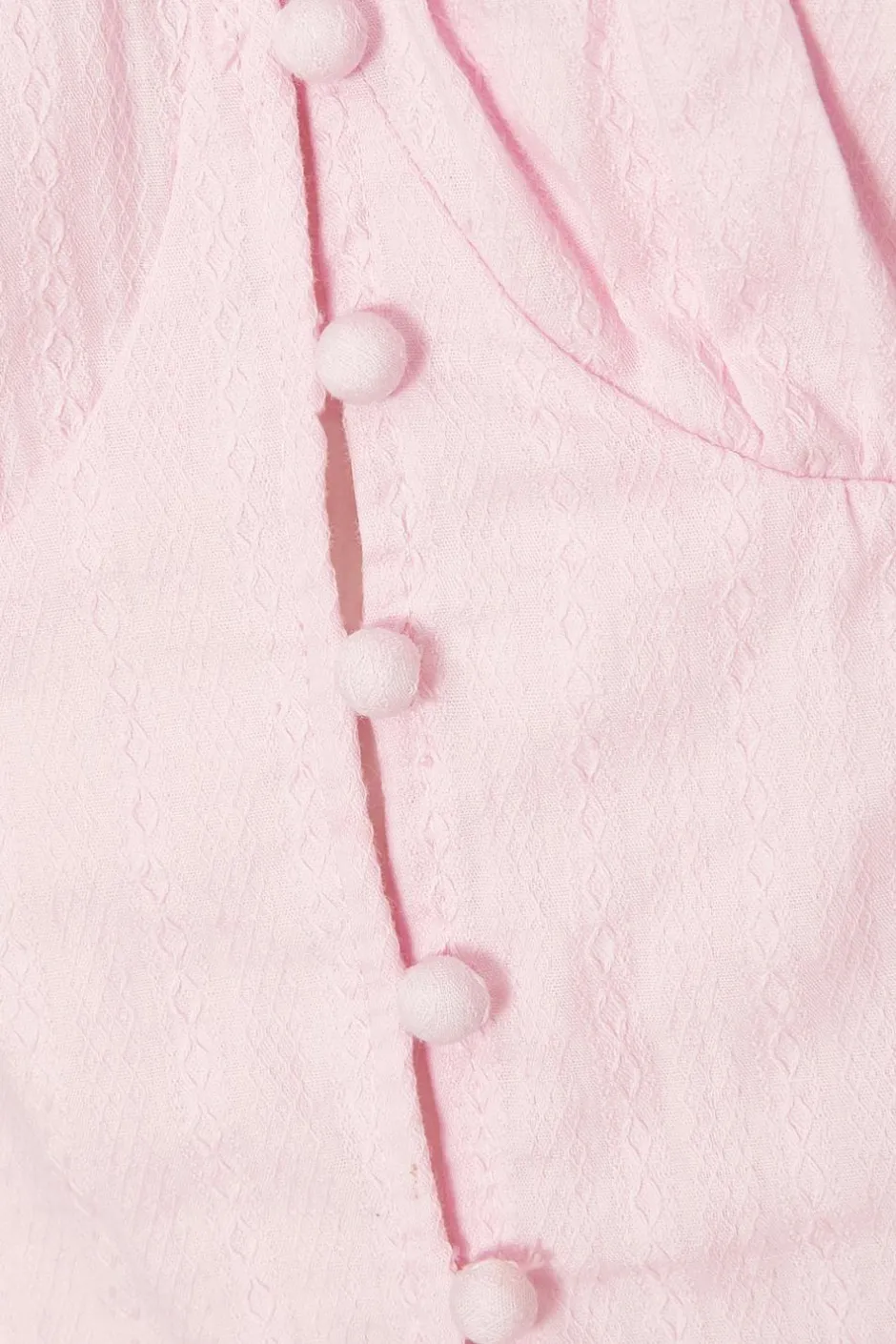 Quiz Baby Pink Button Front Top Outlet