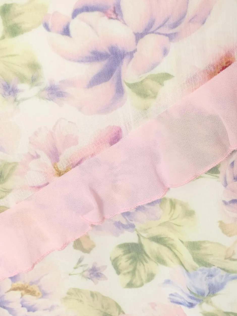 Quiz Baby Pink Chiffon Ruffle Maxi Skirt Best