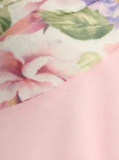 Quiz Baby Pink Floaty Bandeau Top New