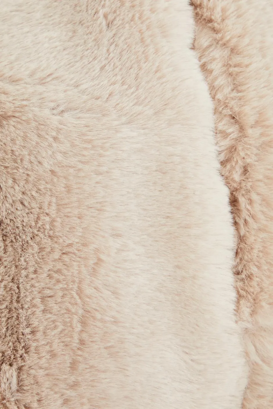 Quiz Faux Fur Wrap Beige