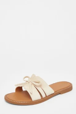 Quiz Faux Suede Flat Sandals Beige Best