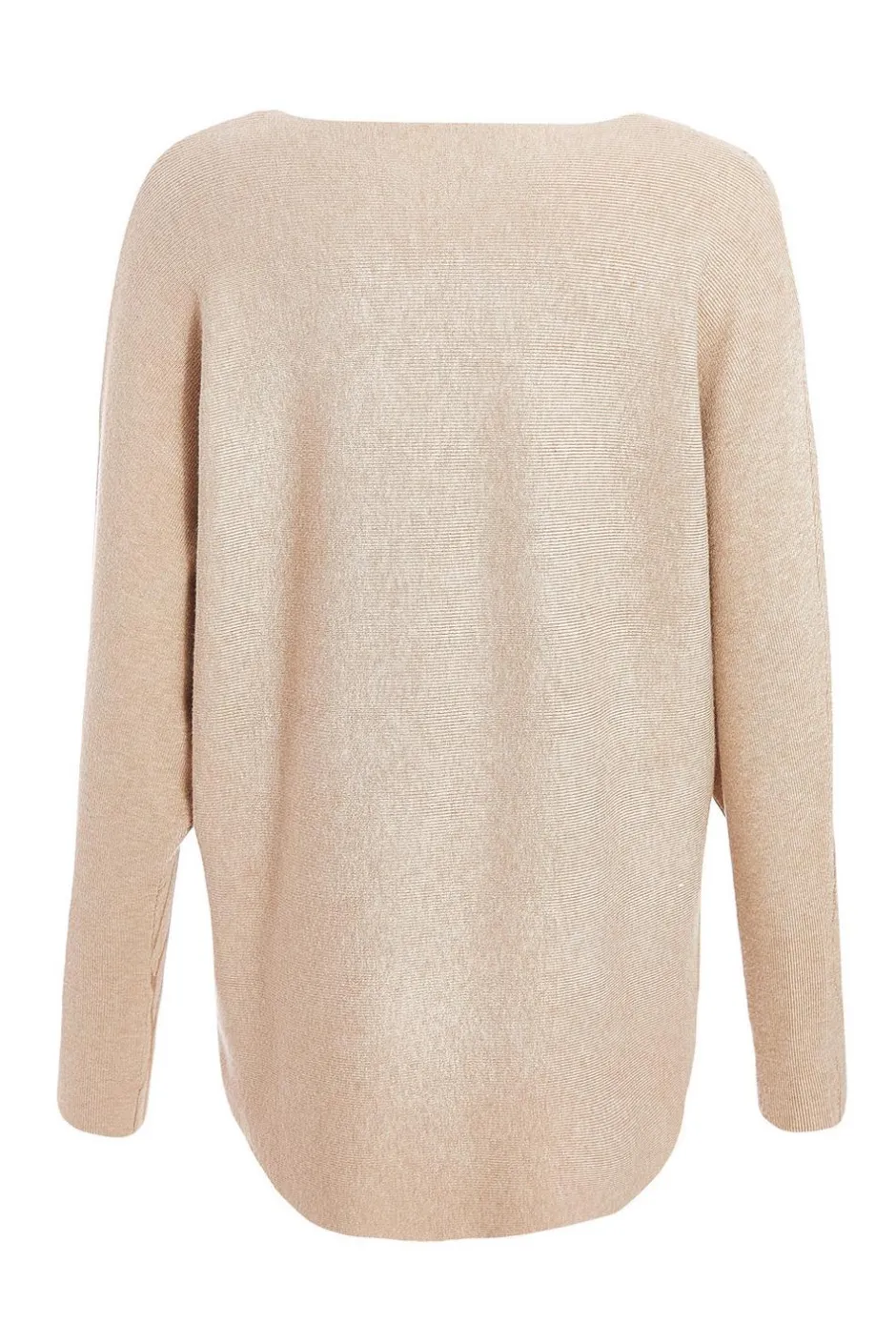 Quiz Knit Foil Detail Jumper Beige New