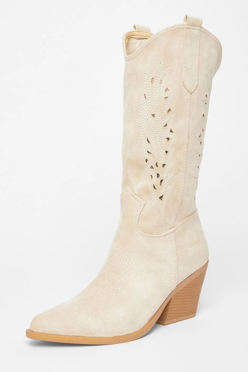 Quiz Western Boots Beige Clearance