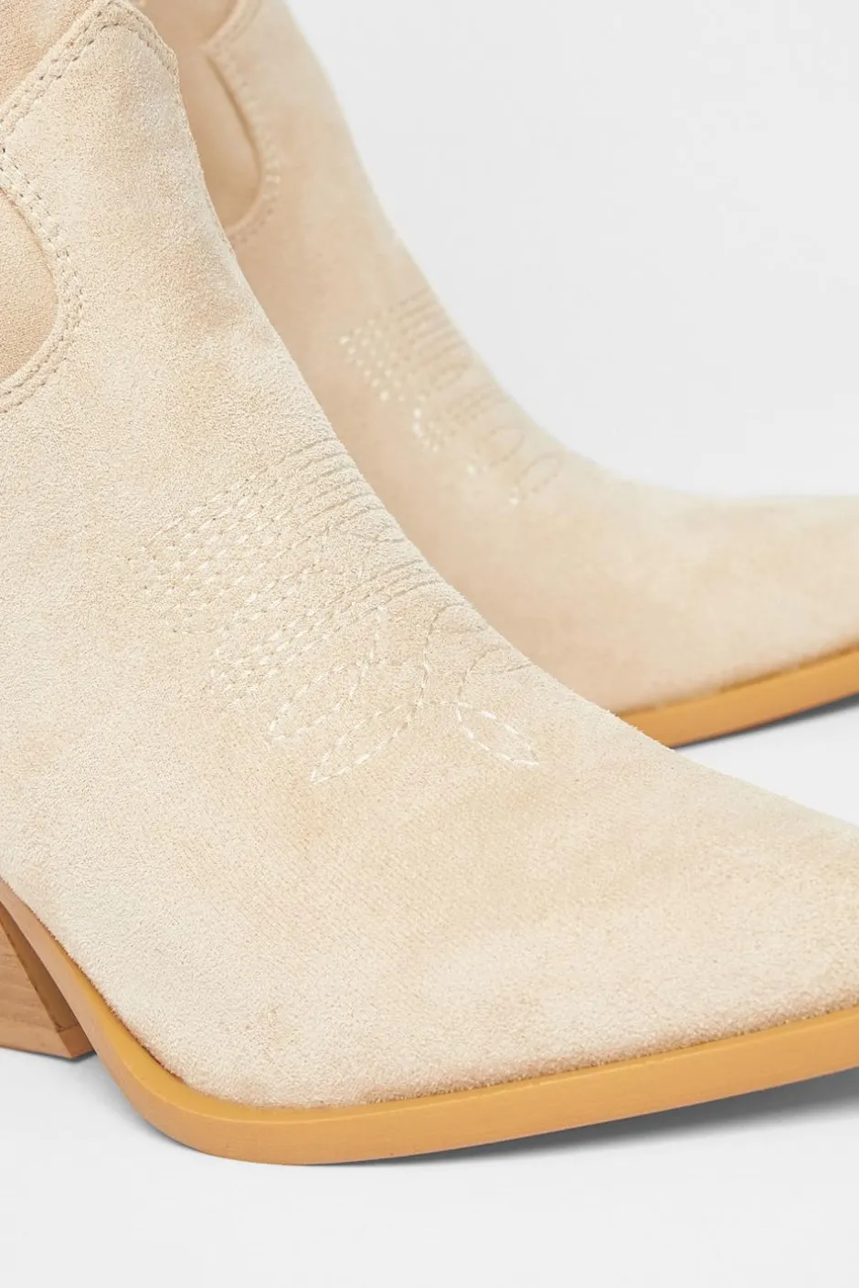 Quiz Western Boots Beige Clearance