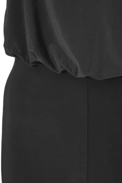 Quiz Asymmetric Draped Jumpsuit Black Online