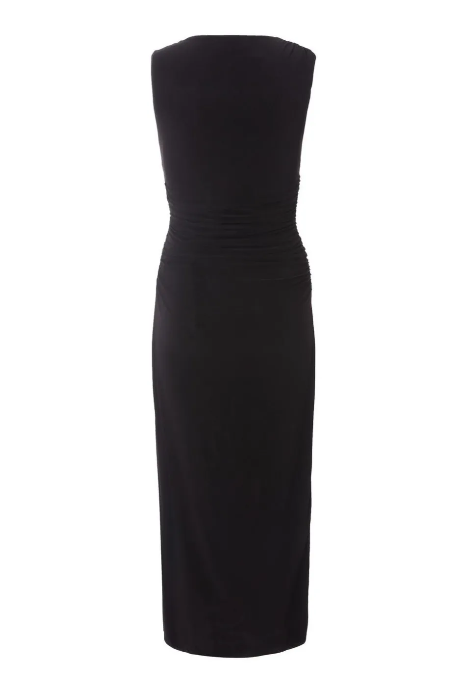 Quiz Black Asymmetric Midaxi Dress Outlet
