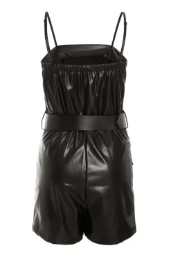 Quiz Black Bandeau Belted Skort Playsuit Outlet