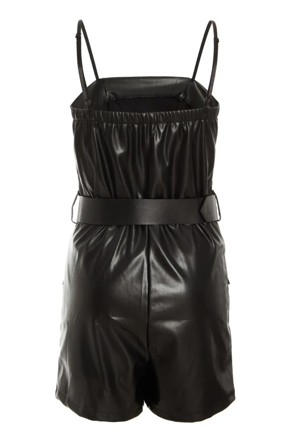 Quiz Black Bandeau Belted Skort Playsuit Outlet