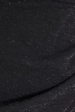 Quiz Black Bandeau Glitter Skort Playsuit Online
