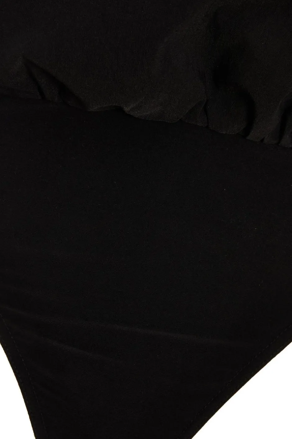 Quiz Black Bandeau Puffball Bodysuit Hot