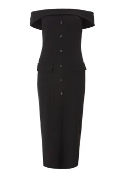 Quiz Black Bardot Midaxi Dress Best