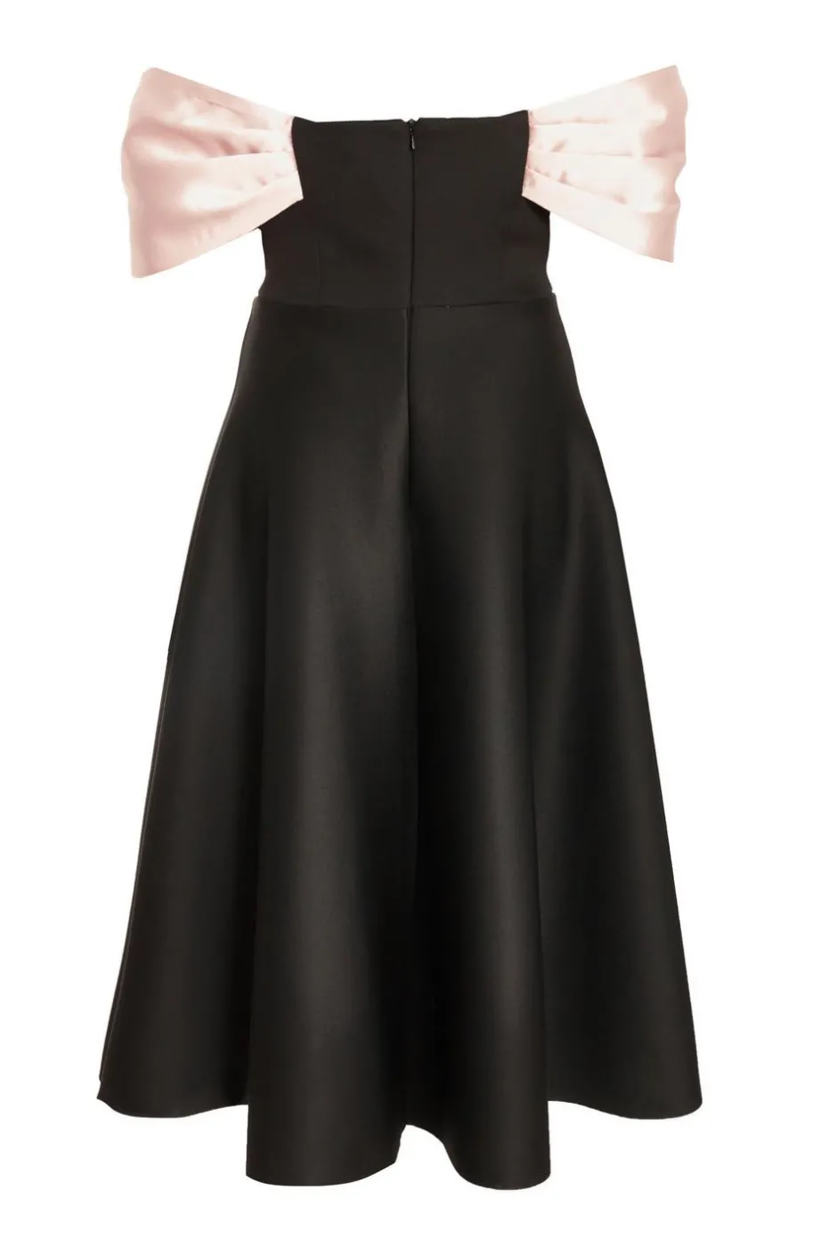 Quiz Black Bardot Midi Skater Dress New