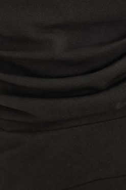 Quiz Black Bardot Midi Wrap Dress Best
