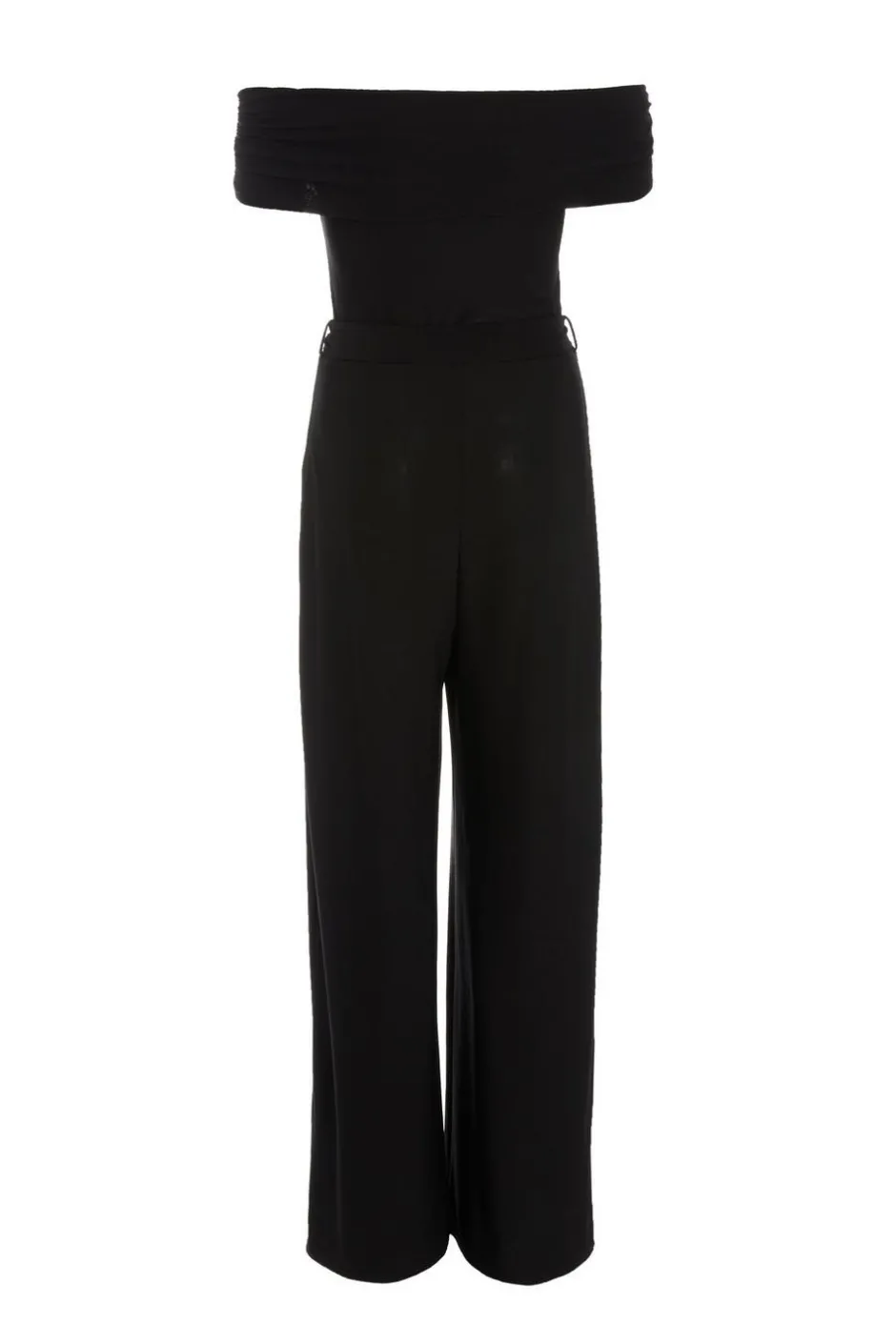 Quiz Black Bardot Palazzo Jumpsuit Outlet