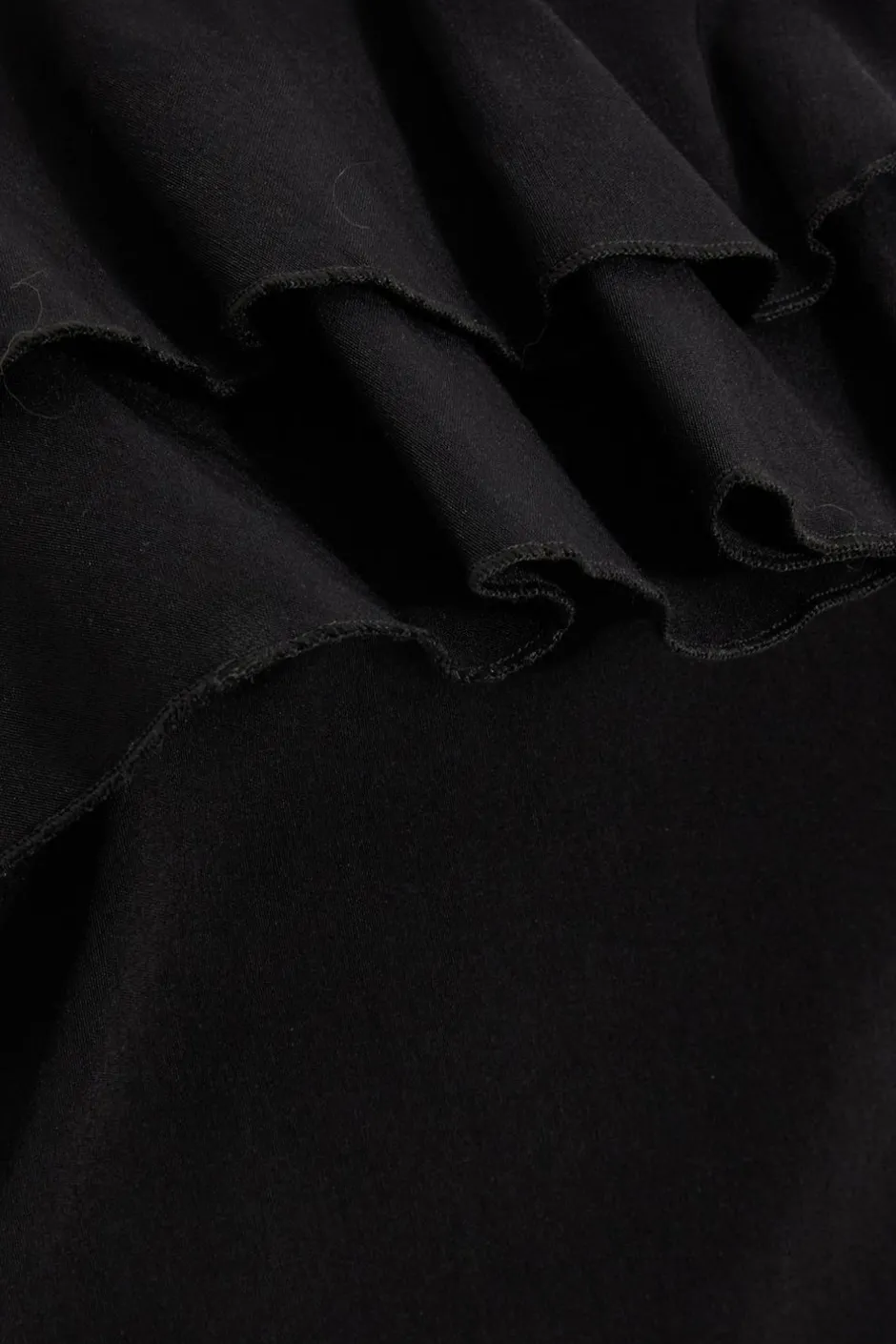 Quiz Black Bardot Ruffle Midi Bodycon Dress New