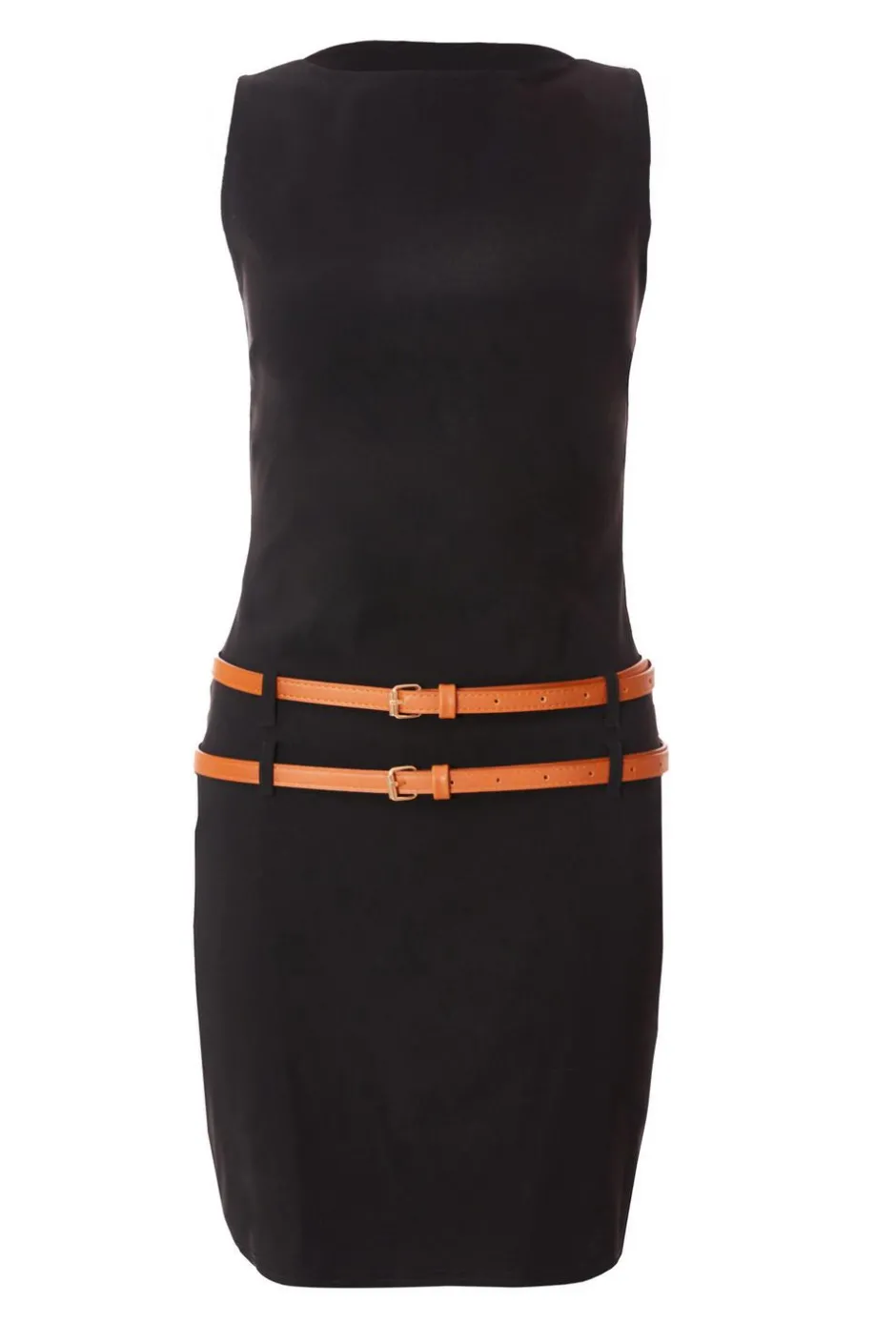 Quiz Black Belted Mini Dress Hot