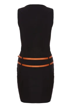 Quiz Black Belted Mini Dress Hot