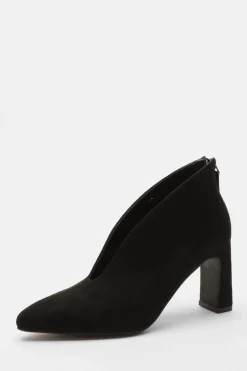 Quiz Black Block Heel Shoes Boots Hot