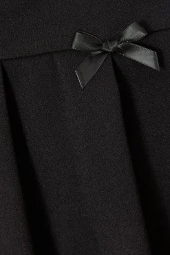 Quiz Black Bow detail Skater Skirt Sale
