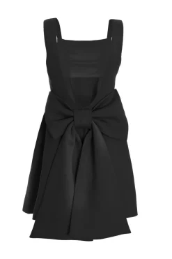 Quiz Black Bow Skater Dress Hot