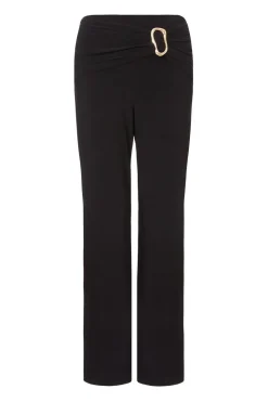 Quiz Buckle Detail Trousers Black Hot