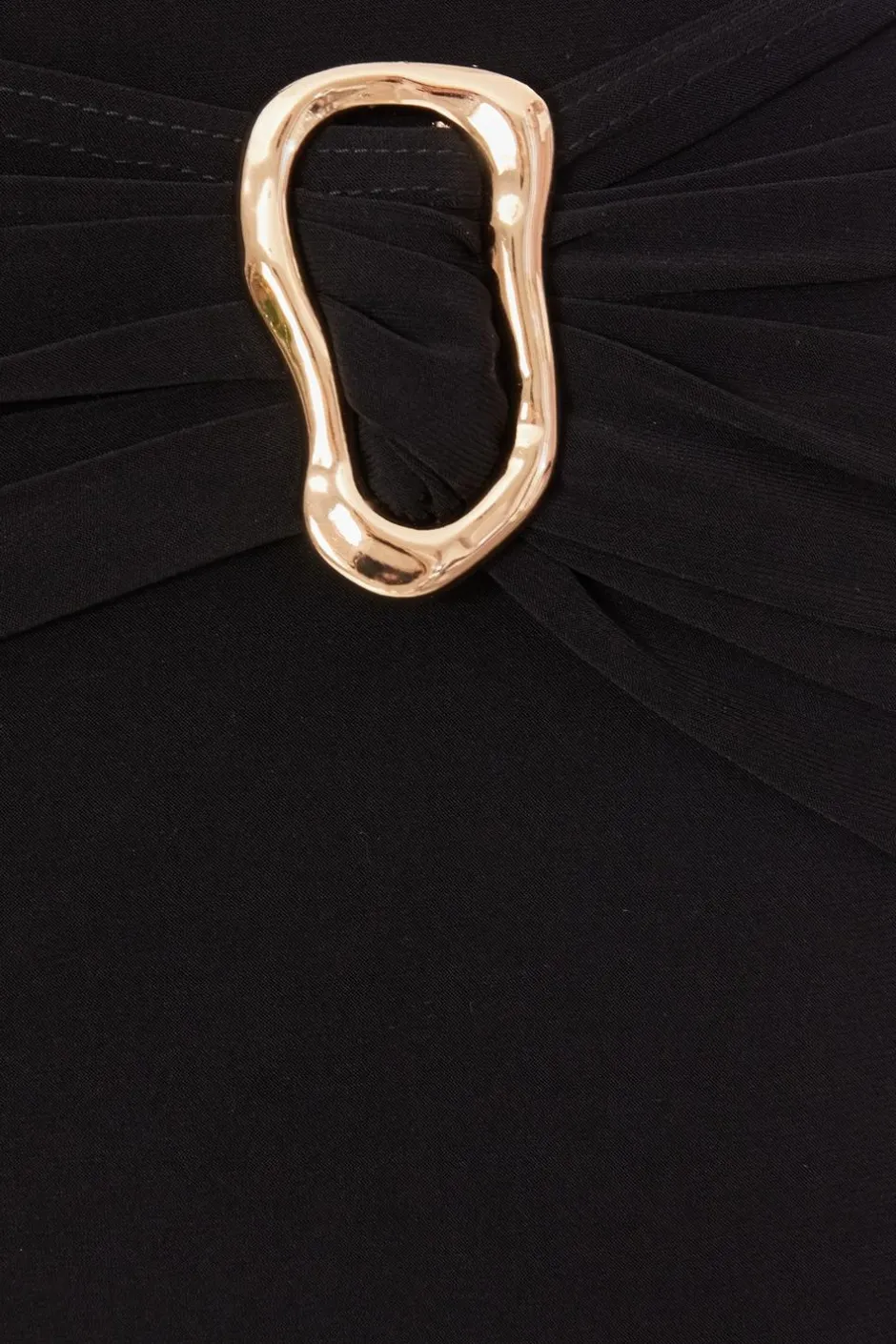 Quiz Buckle Detail Trousers Black Hot