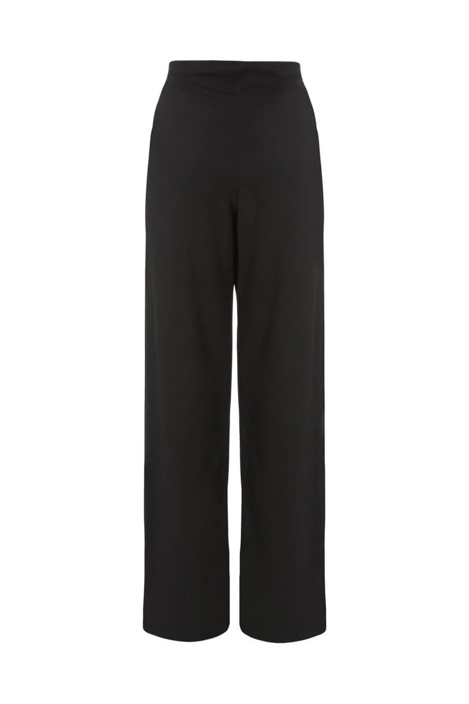 Quiz Black Buckle Palazzo Trousers Online