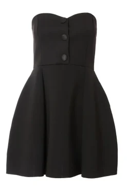 Quiz Black Button Front Mini Dress Online