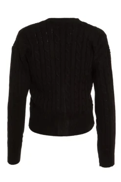 Quiz Black Cable Knit Cardigan Hot