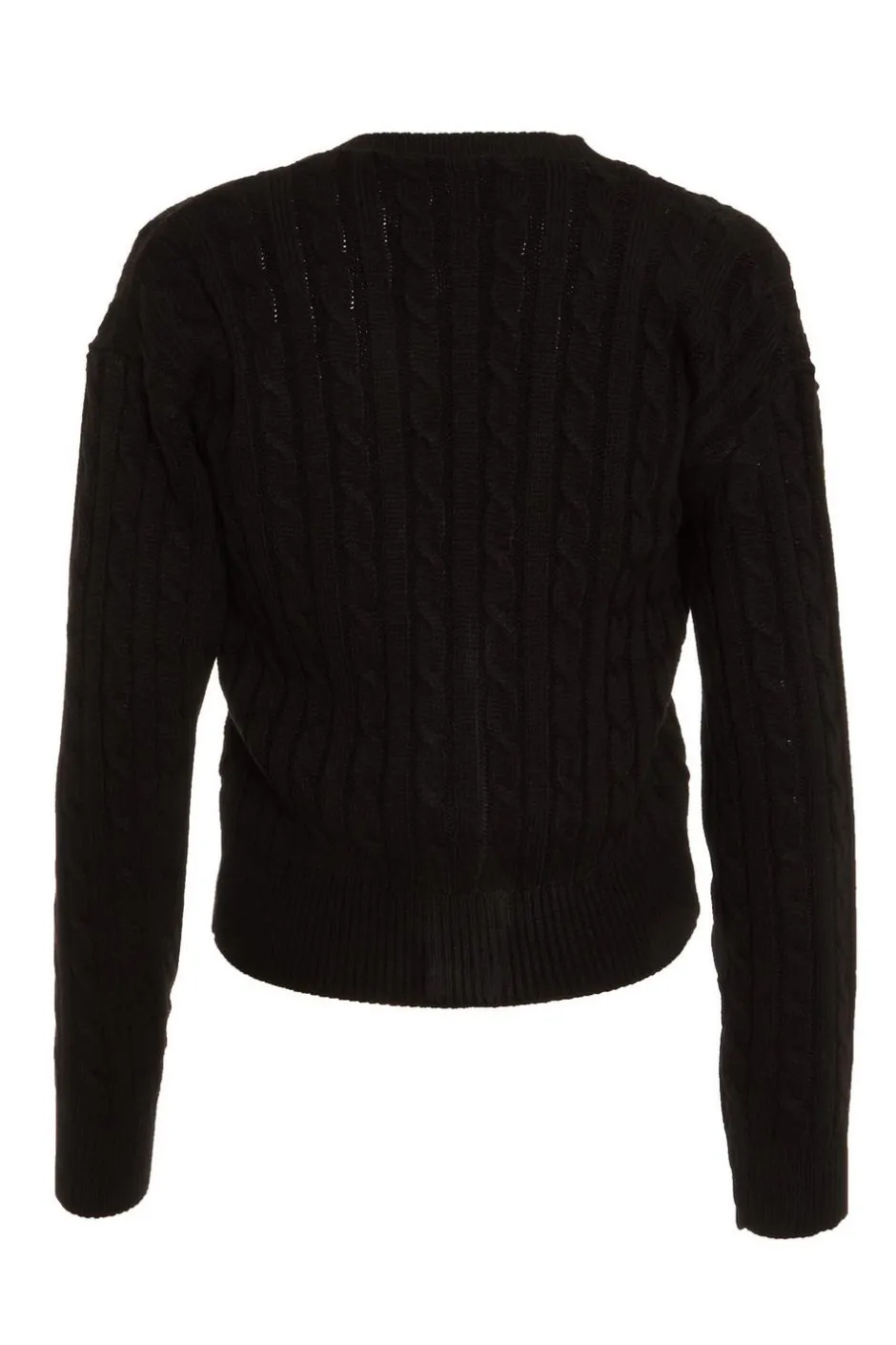 Quiz Black Cable Knit Cardigan Hot