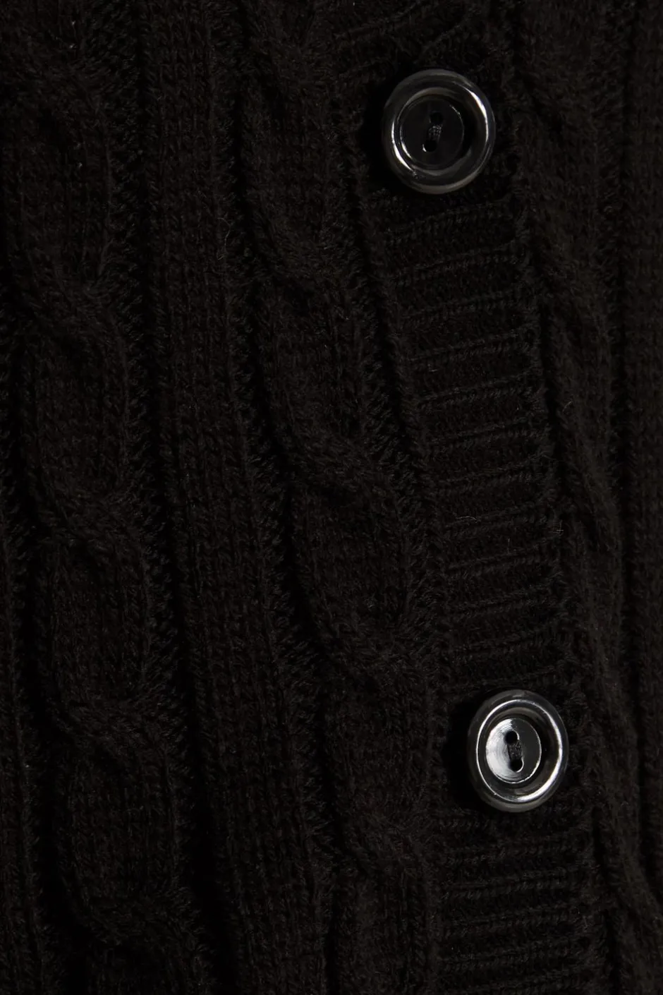 Quiz Black Cable Knit Cardigan Hot