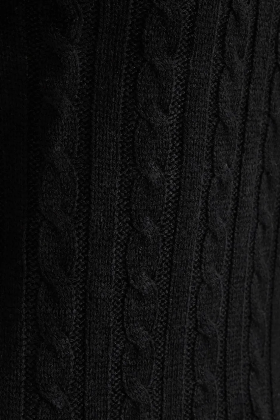 Quiz Black Cable Knit Crop Jumper Sale