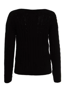 Quiz Black Cable Knit Jumper New