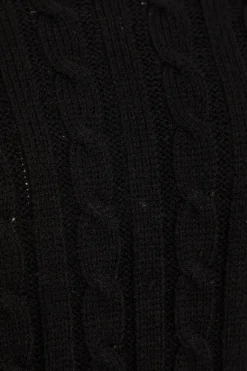 Quiz Black Cable Knit Jumper New