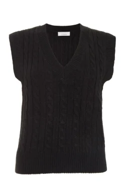 Quiz Black Cable Knit Tank Top New