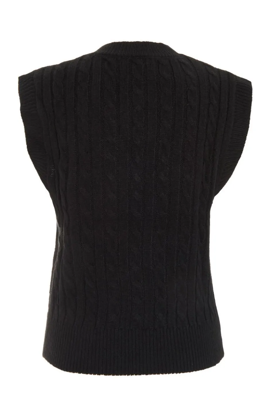 Quiz Black Cable Knit Tank Top New