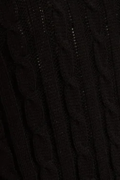 Quiz Black Cable Knit Tank Top