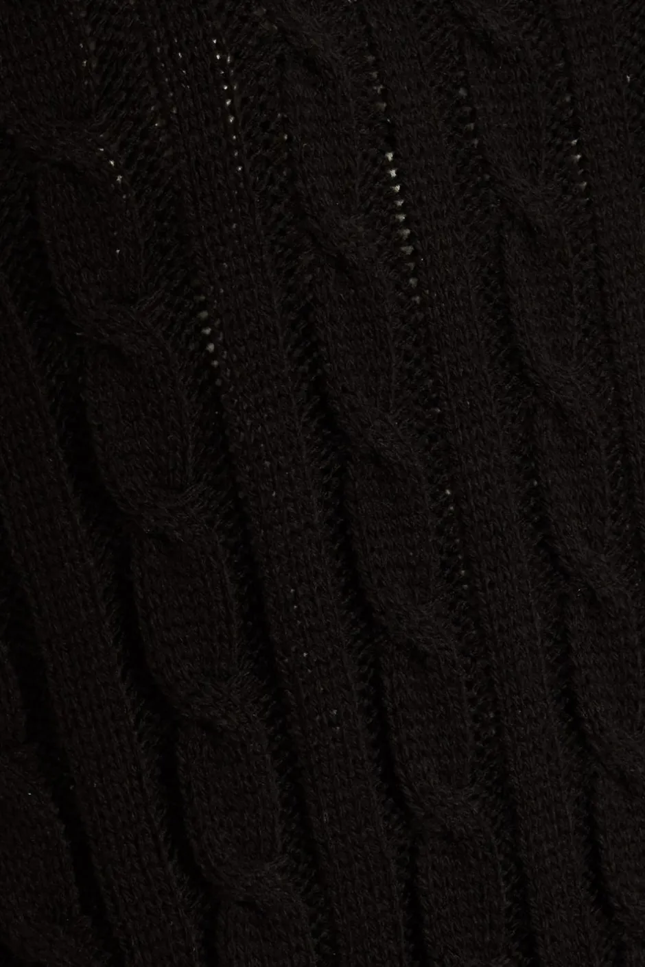 Quiz Black Cable Knit Tank Top