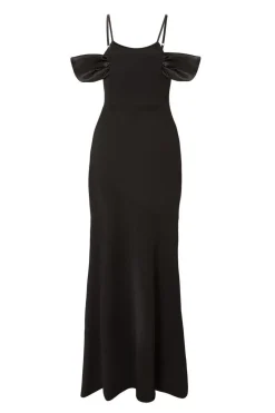 Quiz Black Cold Shoulder Maxi Dress Clearance