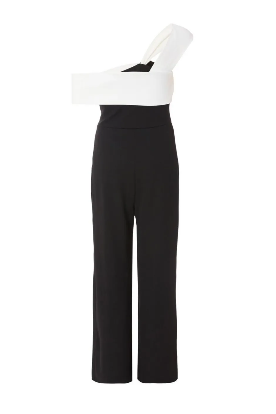 Quiz Black Contrast Bardot Jumpsuit Outlet