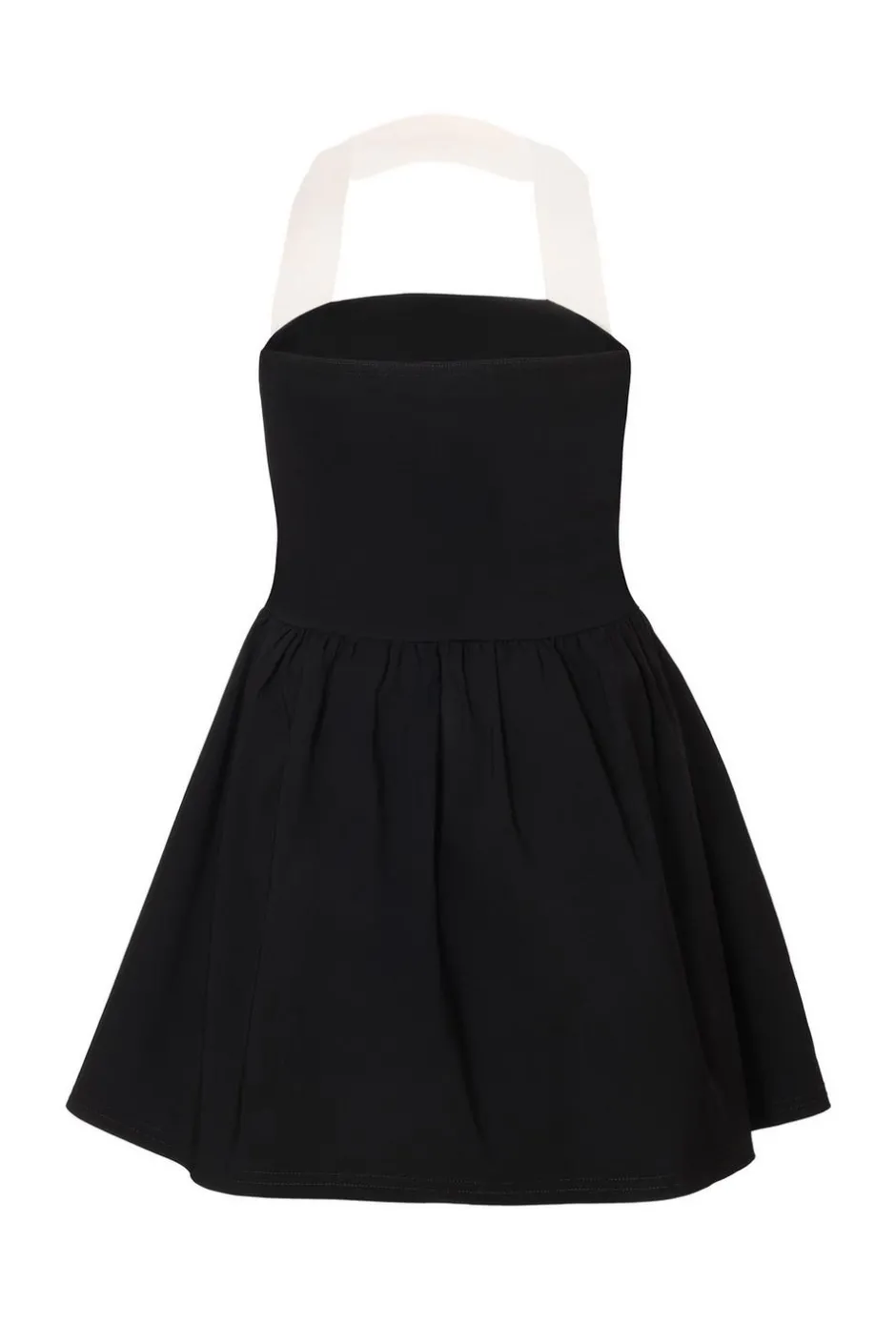 Quiz Black Contrast Skater Dress