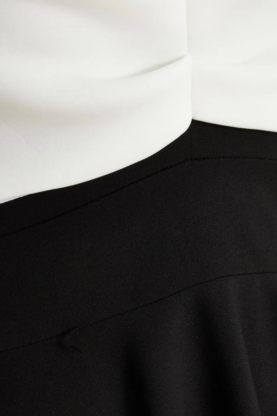 Quiz Black Contrast Skater Midi Dress Online