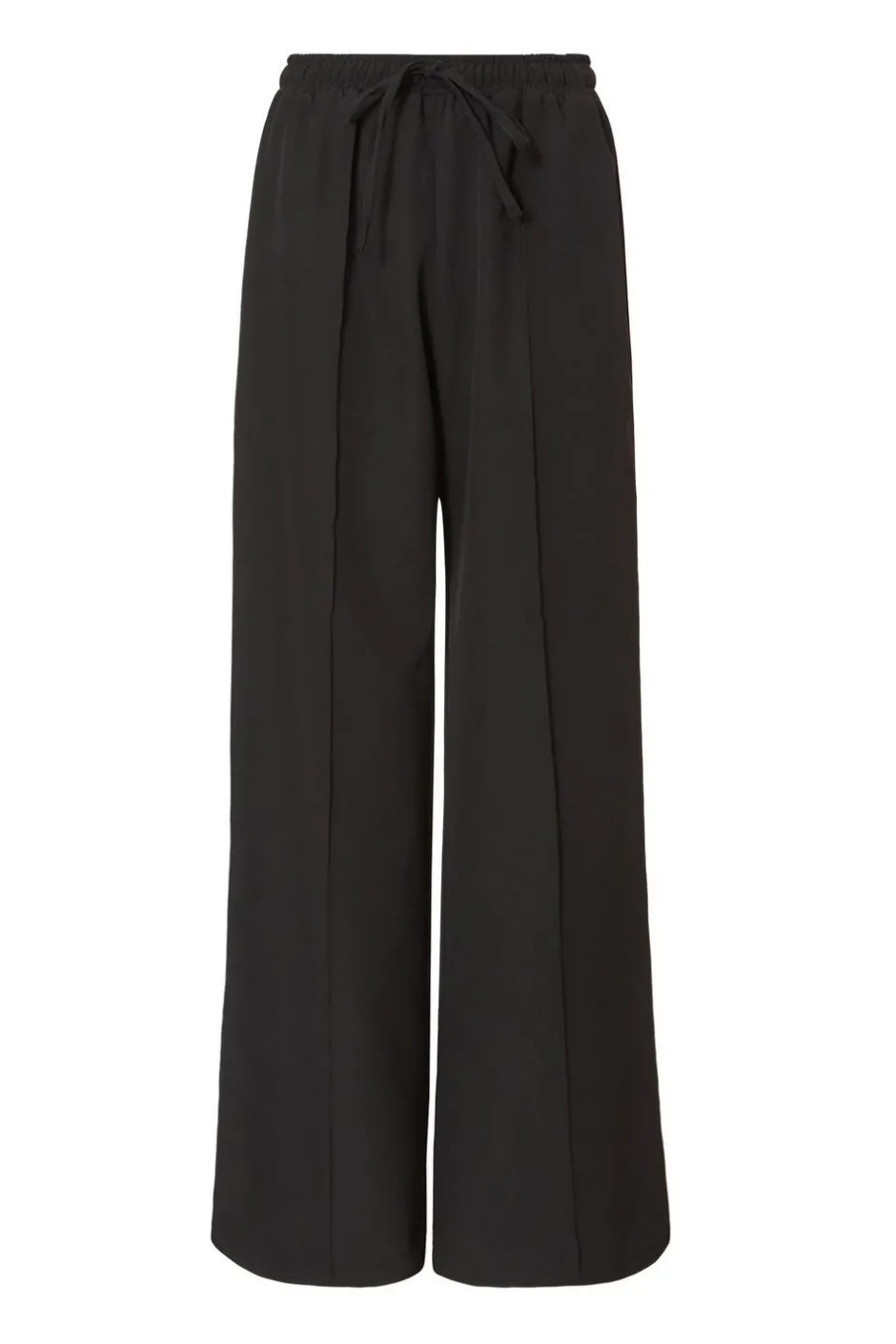 Quiz Black Contrast Striped Trousers Hot