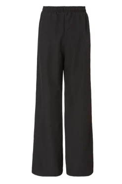 Quiz Black Contrast Striped Trousers Hot
