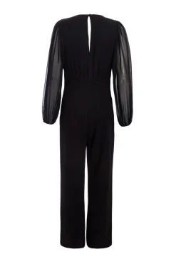 Quiz Black Corsage Wide Leg Jumpsuit Discount