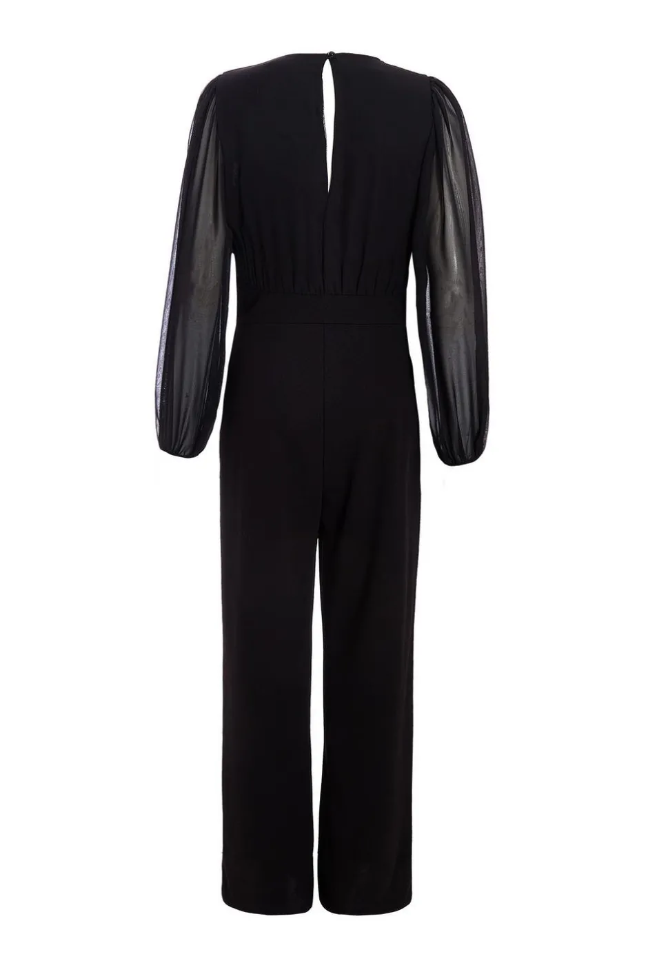 Quiz Black Corsage Wide Leg Jumpsuit Discount