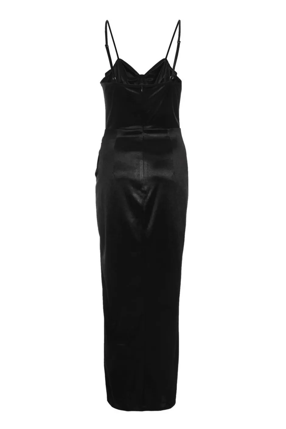 Quiz Cowl Neck Corset Dress Black